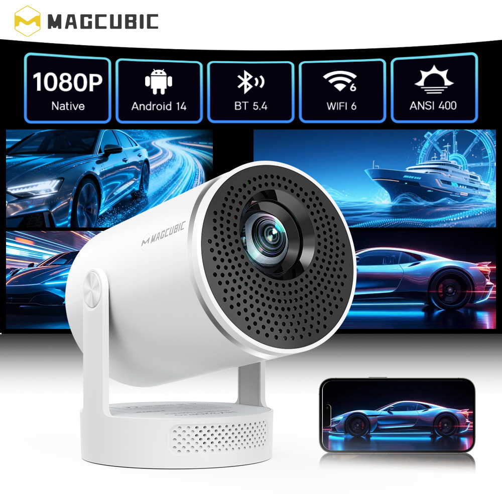 Home Cinema Complet - Magcubic Android 14 Native 1080P 8K