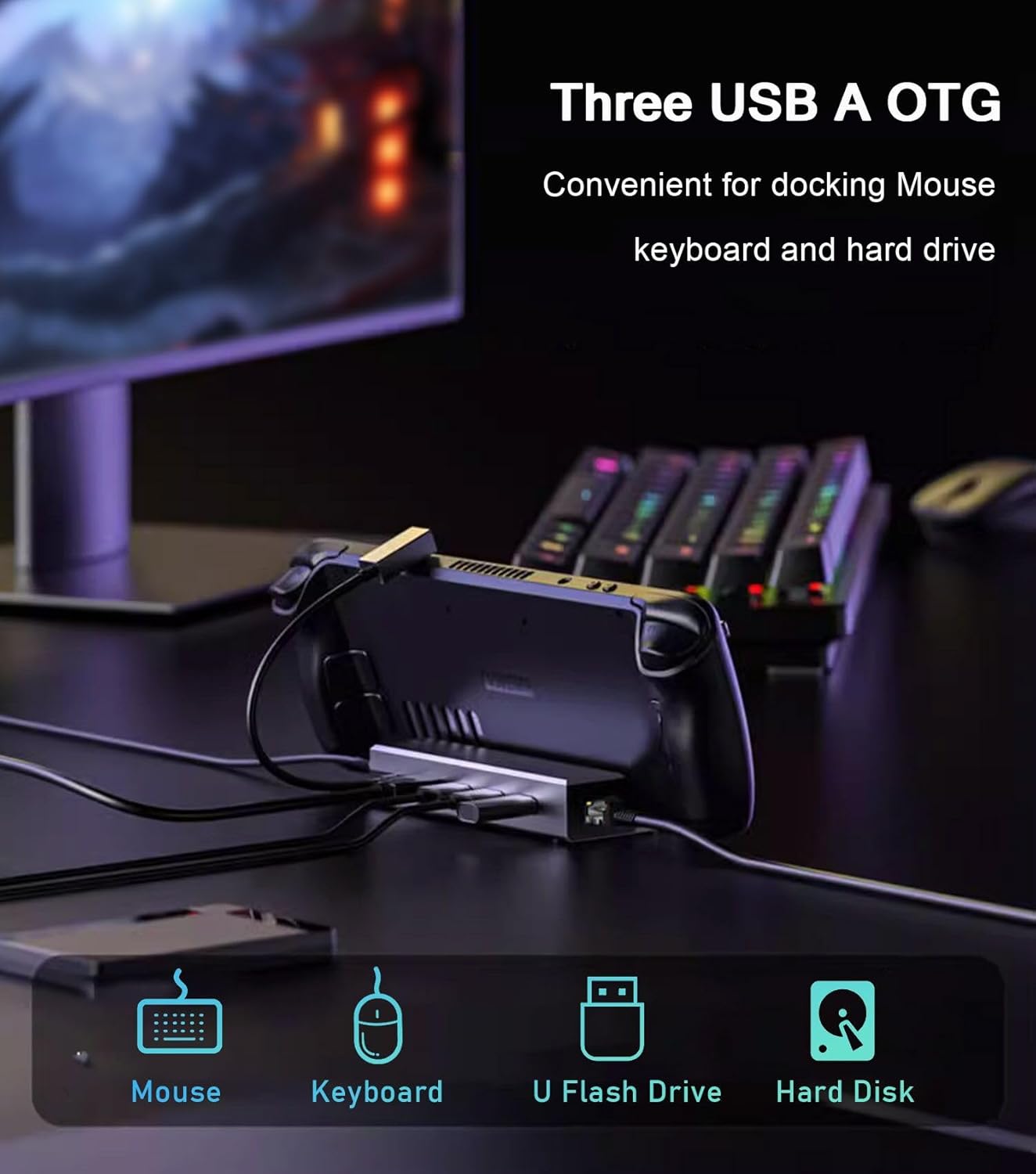 6 in 1 Docking Station for Ste - Home Cinema Usb 评论和价格